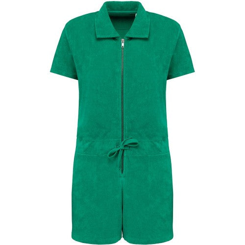 Front - Native Spirit Womens/Ladies Terry Towel Short Playsuit