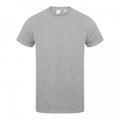 Front - Skinni Fit Mens Feel Good Heather Cotton Stretch T-Shirt