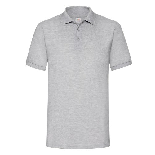 Front - Fruit of the Loom Mens Heather Polo Shirt