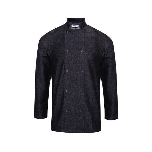 Front - Premier Unisex Adult Wrap Over Long-Sleeved Chef Jacket