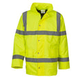 Front - Yoko Unisex Adult Classic Motorway Hi-Vis Jacket