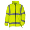 Front - Yoko Unisex Adult Heavyweight Hi-Vis Fleece Jacket