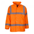 Front - Yoko Unisex Adult Classic Motorway Hi-Vis Safety Jacket