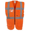 Front - Yoko Unisex Adult Executive Hi-Vis Waistcoat