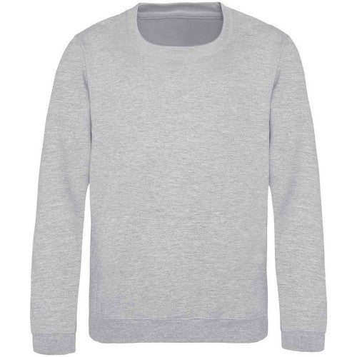Front - Awdis Childrens/Kids Heather Sweatshirt
