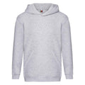 Front - Fruit Of The Loom Childrens/Kids Premium Heather Hooded Sweatshirt