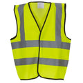 Front - Yoko Childrens/Kids Hi-Vis Waistcoat