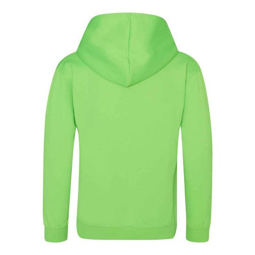 Electric Green - Back - Awdis Childrens-Kids Electric Hoodie