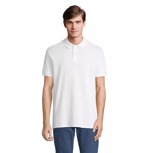 Bright Kelly - Front - SOLS Unisex Adult Pacific Pique Twin Needle Stitch Polo Shirt