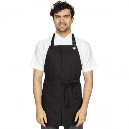 Front - Dennys Canvas Front Slit Bib Apron
