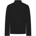 Front - Front Row Mens Pique Quarter Zip Sweatshirt