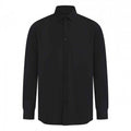 Front - Henbury Mens Cotton CoolPlus Long-Sleeved Formal Shirt