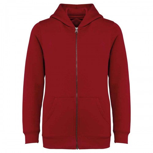 Front - Native Spirit Childrens/Kids Enzyme Washed Full Zip Hoodie
