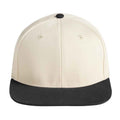 Front - Beechfield Contrast Flat Peak Baseball Cap