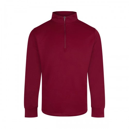 Front - Finden & Hales Unisex Adult Quarter Zip Tracksuit Top