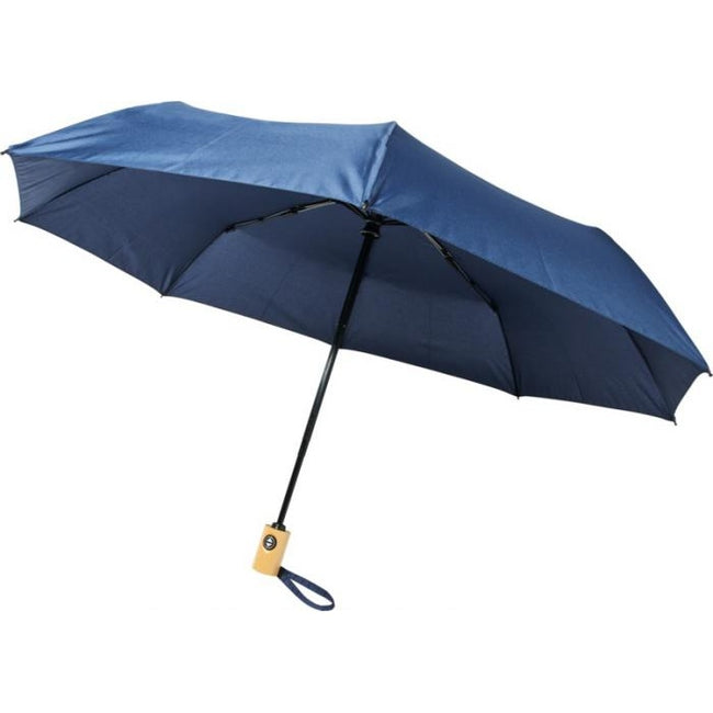 Navy - Front - Avenue Bo Foldable Auto Open Umbrella