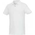 Front - Elevate Mens Beryl Short Sleeve Organic Polo Shirt