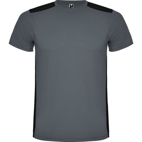 Solid Black - Front - Roly Childrens-Kids Detroit Sports T-Shirt