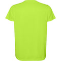 Fluorescent Green - Back - Roly Childrens-Kids Estoril Short-Sleeved T-Shirt