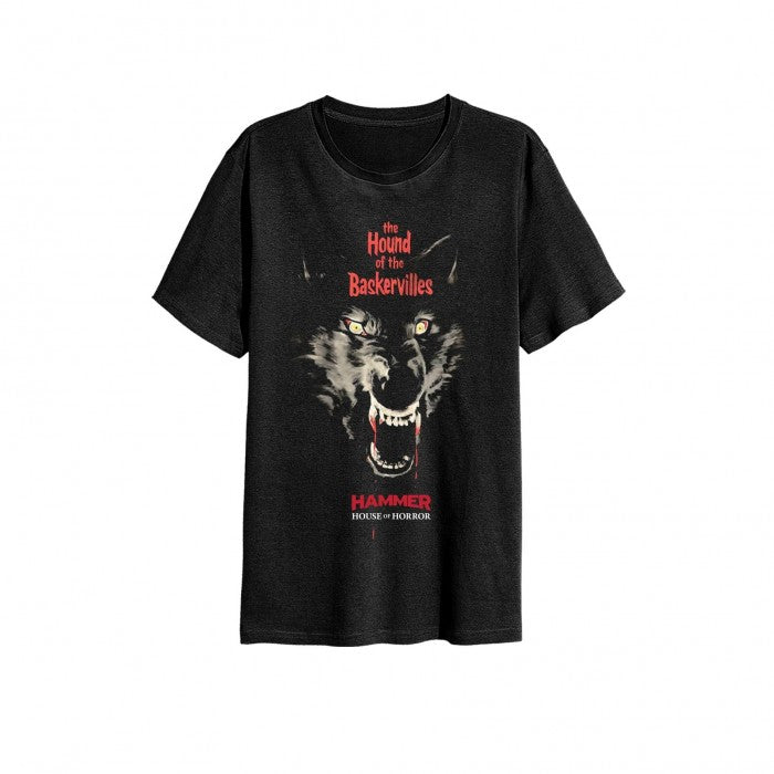 Front - Hammer Horror Unisex Adult Hound Of The Baskervilles T-Shirt