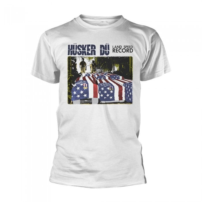 Front - Hüsker Dü Unisex Adult Land Speed Record T-Shirt