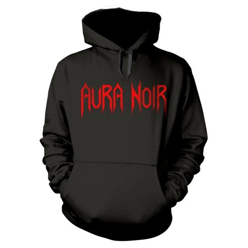 Front - Aura Noir Unisex Adult Logo Hoodie