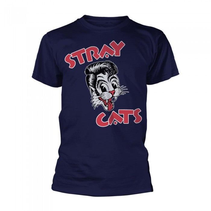 Front - Stray Cats Unisex Adult Logo T-Shirt