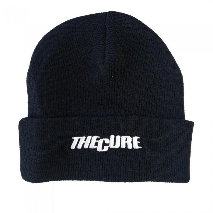 Front - The Cure Text Logo Beanie