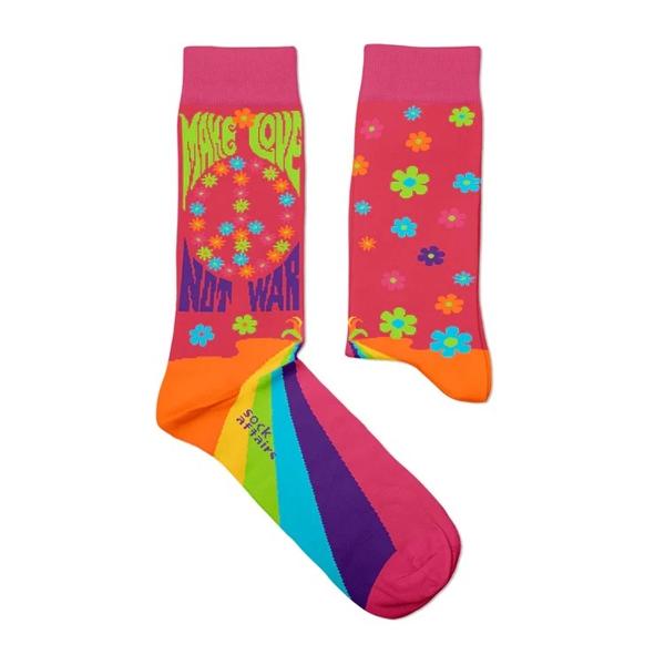 Front - Sock Affairs Unisex Adult Peace Love Socks