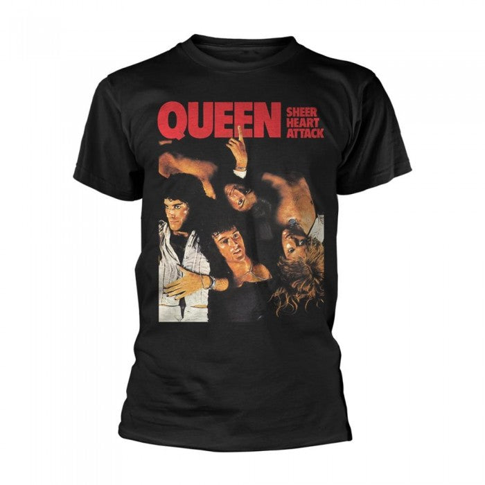 Front - Queen Unisex Adult Sheer Heart Attack T-Shirt