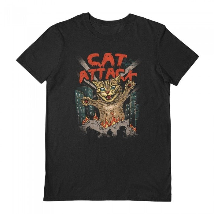 Front - Vincent Trinidad Unisex Adult Cat Attack T-Shirt
