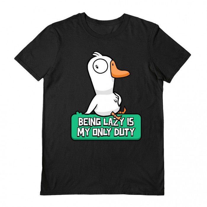 Front - Goose Goose Duck Unisex Adult Being Lazy T-Shirt