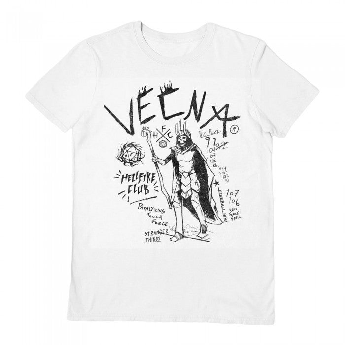 Front - Stranger Things Unisex Adult Season 4 Vecna Doodle T-Shirt