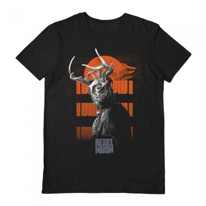Front - Rebel Moon Unisex Adult Jimmy Mask T-Shirt