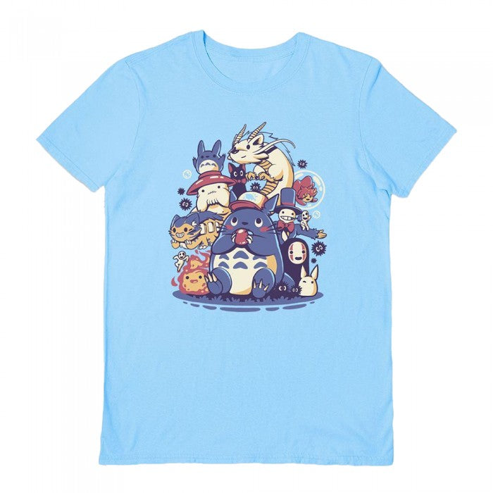 Front - Ilustrata Unisex Adult Creatures Spirits And Friends T-Shirt