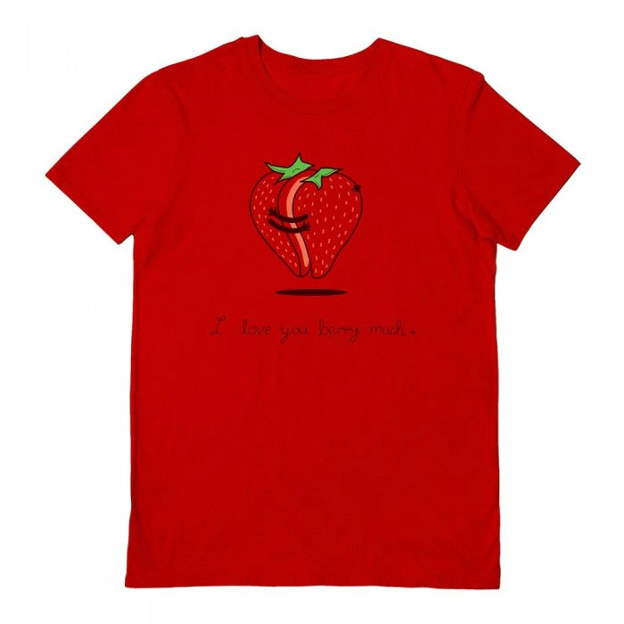 Front - Agrimony Unisex Adult My Strawberry Half T-Shirt