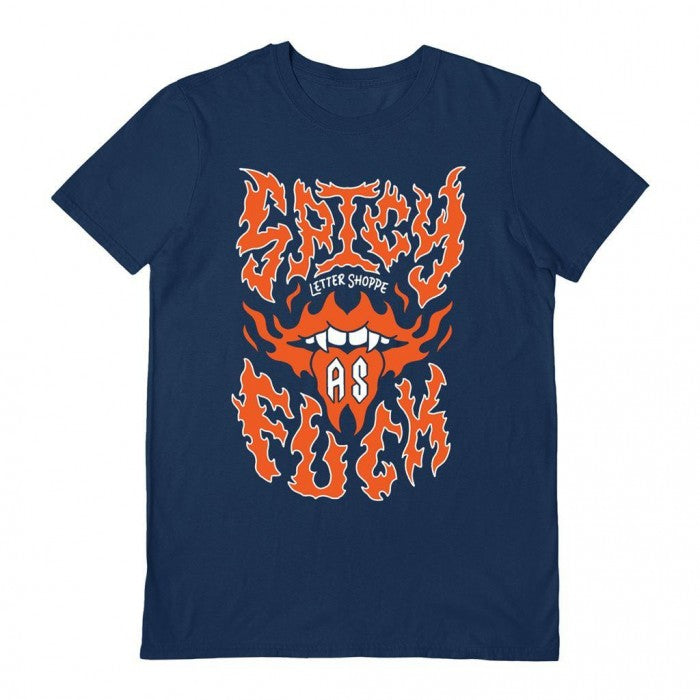 Front - Letter Shoppe Unisex Adult Spicy As Fuck T-Shirt
