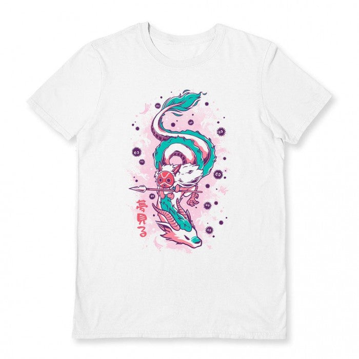 Front - Ilustrata Unisex Adult The Princess And The Dragon T-Shirt