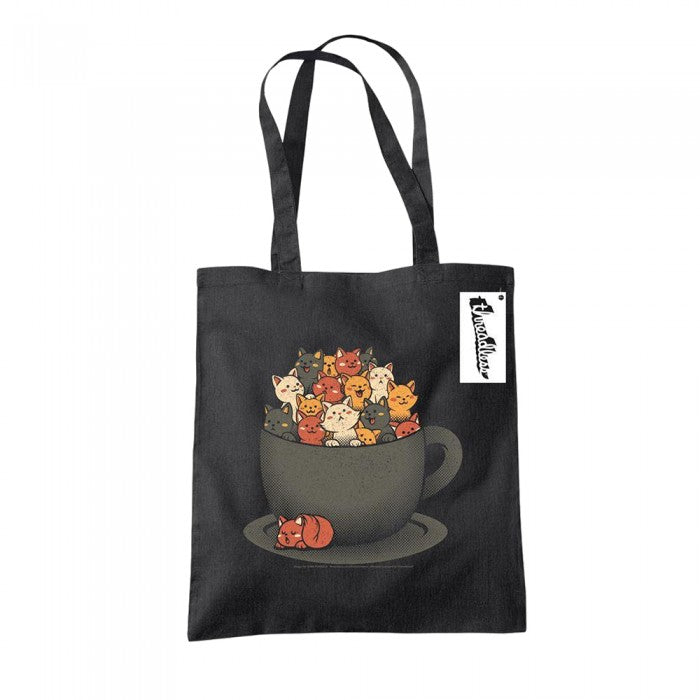 Front - Tobe Fonseca Kitten Latte Tote Bag