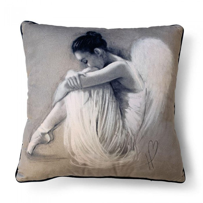 Front - Hazel Bowman Angel Wings IV Filled Cushion