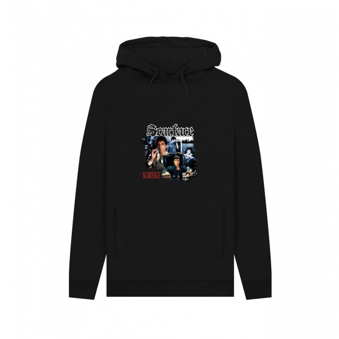 Front - Scarface Unisex Adult Homage Vintage Hoodie