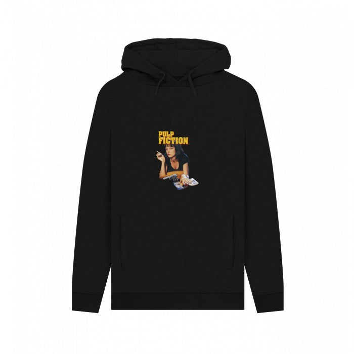 Front - Pulp Fiction Unisex Adult Mia Wallace Vintage Hoodie