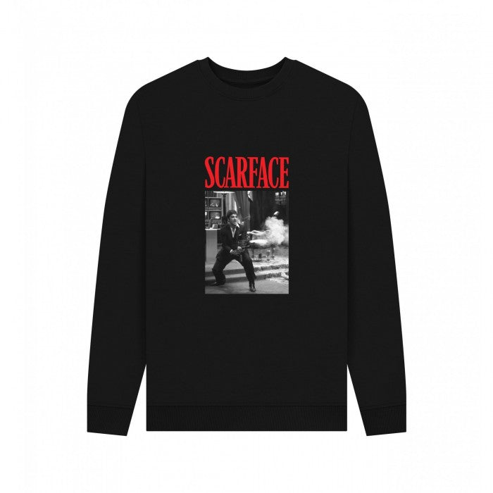 Front - Scarface Unisex Adult Say Hello Sweatshirt