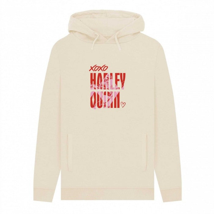 Front - Harley Quinn Unisex Adult Xoxo Love Hoodie