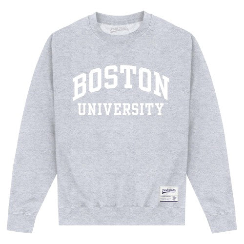 Front - Boston University Unisex Adult Script Sweatshirt