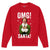 Front - Elf Unisex Adult OMG Santa Christmas Sweatshirt