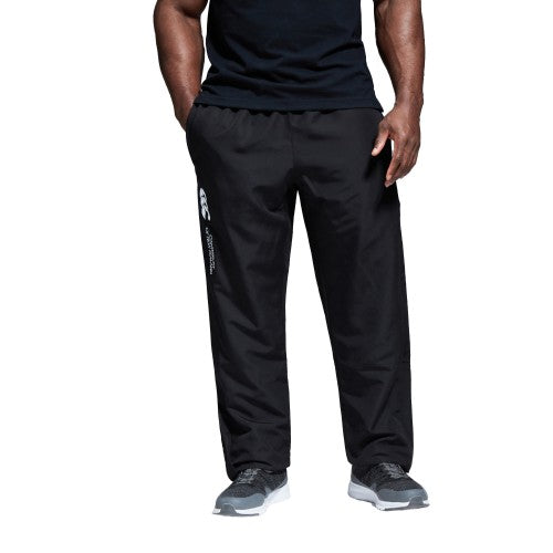 Front - Canterbury Mens Stadium Open Hem Tracksuit Bottoms