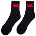 Front - Canterbury Mens Logo Crew Socks