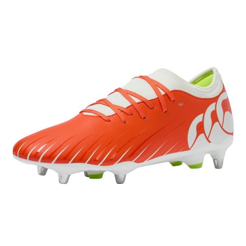 Snow White - Front - Canterbury Unisex Adult Speed Falcon Team Soft Ground Rugby Boots