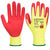 Front - Portwest Unisex Adult A626 Vis Tex HR Cut Resistant Gloves